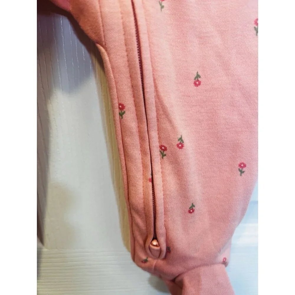 Carter's Just One You Sleeper Girls 9M Orange Little Sister 2-Way Zip Footed NWT